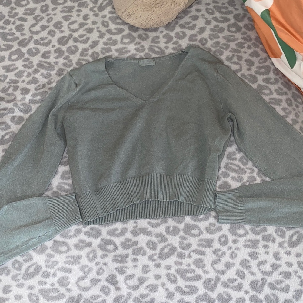 John Galt cropped long sleeve